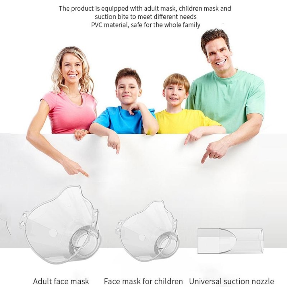 Portable Ultrasonic Nebulizer Inhaler For Adults Kids Quiet Mesh Atomizer 2