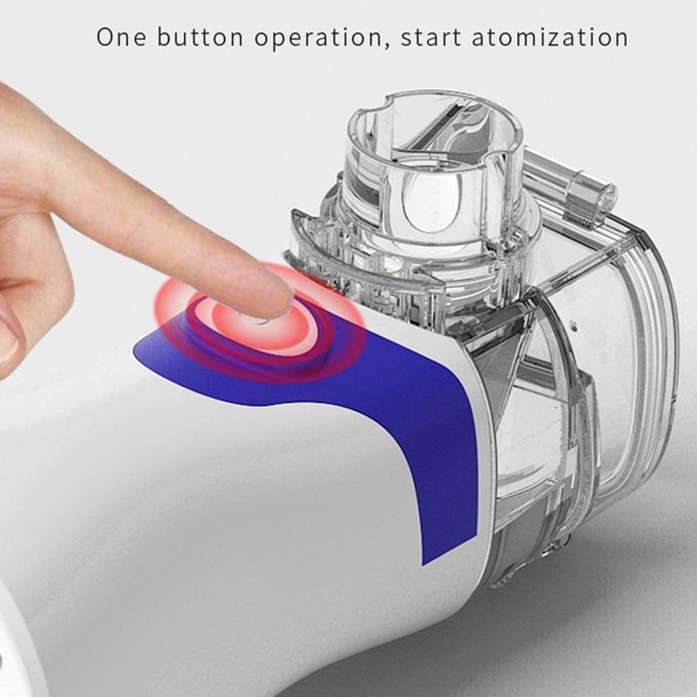 Portable Ultrasonic Nebulizer Inhaler For Adults Kids Quiet Mesh Atomizer 6