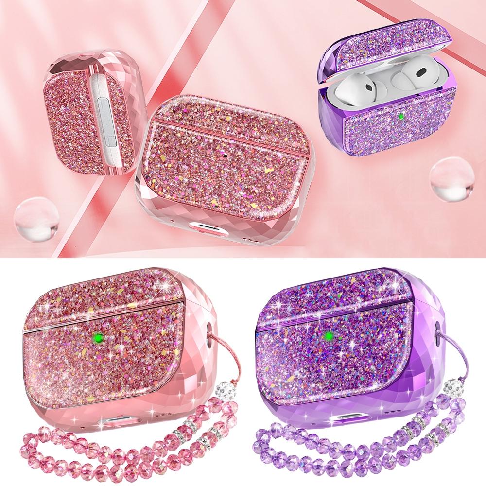 AirPods Pro Case Electroplated Hard Shell Cover With Carabiner 1