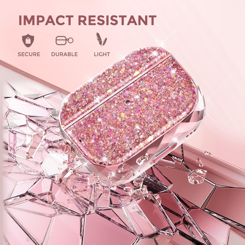 AirPods Pro Case Electroplated Hard Shell Cover With Carabiner 4