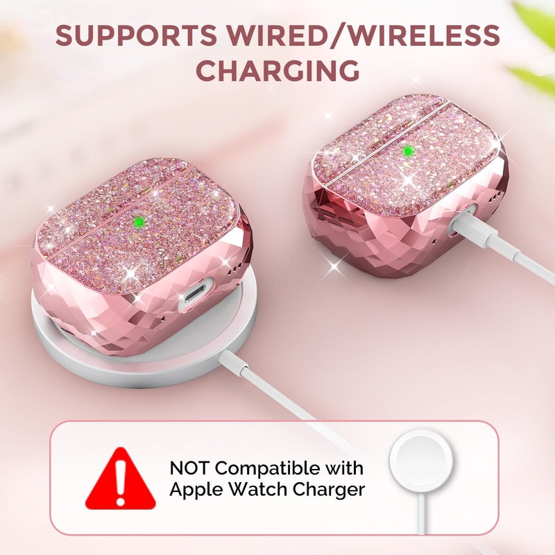 AirPods Pro Case Electroplated Hard Shell Cover With Carabiner 5