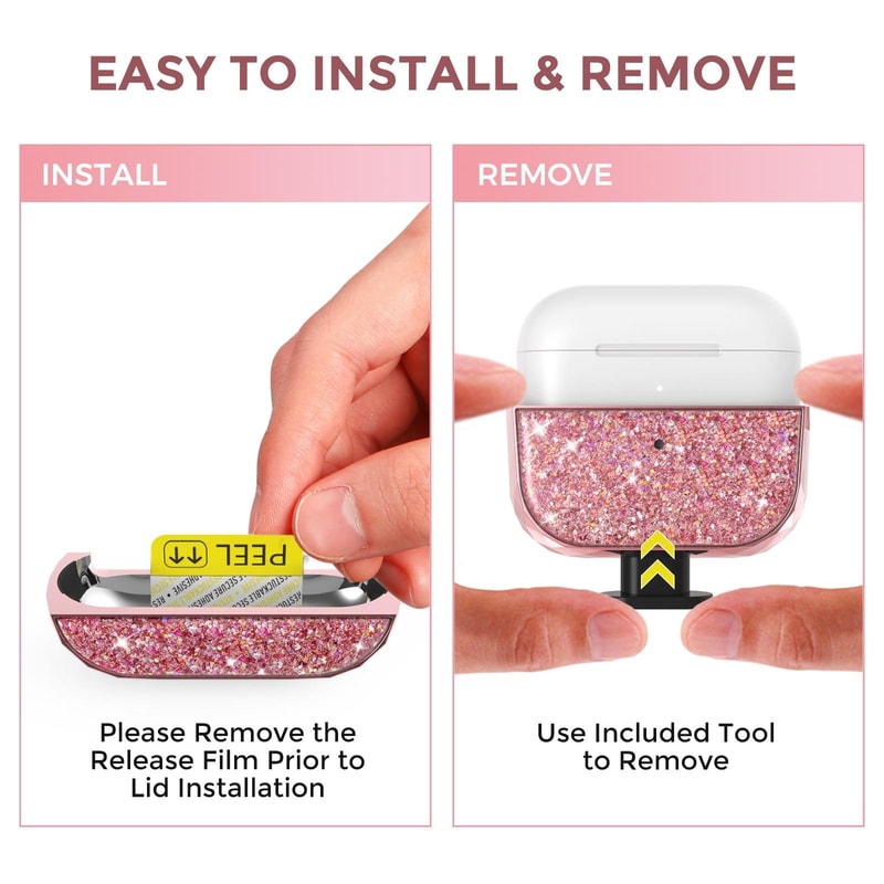 AirPods Pro Case Electroplated Hard Shell Cover With Carabiner 6