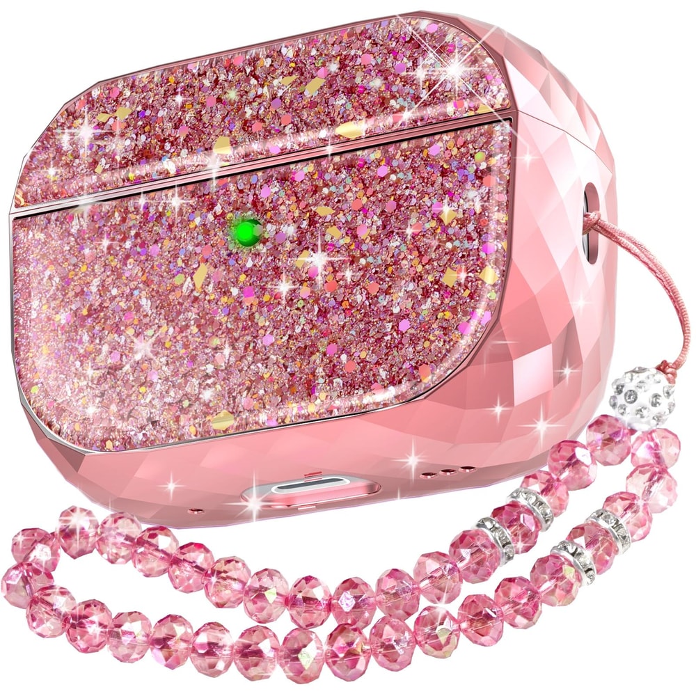 AirPods Pro case Electroplated Hard Shell Cover with Carabiner