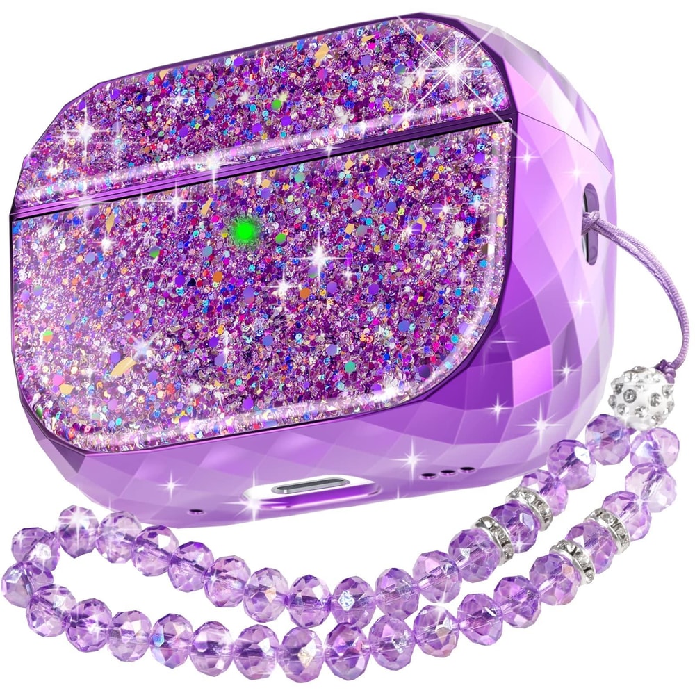 AirPods Pro case Electroplated Hard Shell Cover with Carabiner