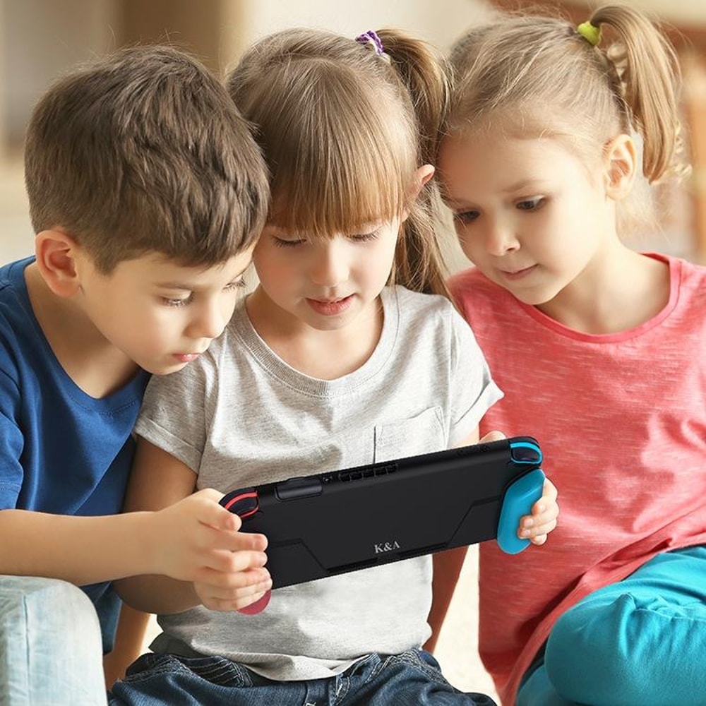 Ergonomic Nintendo Switch Protective Case With Grip Handle And Game Card Slot 8