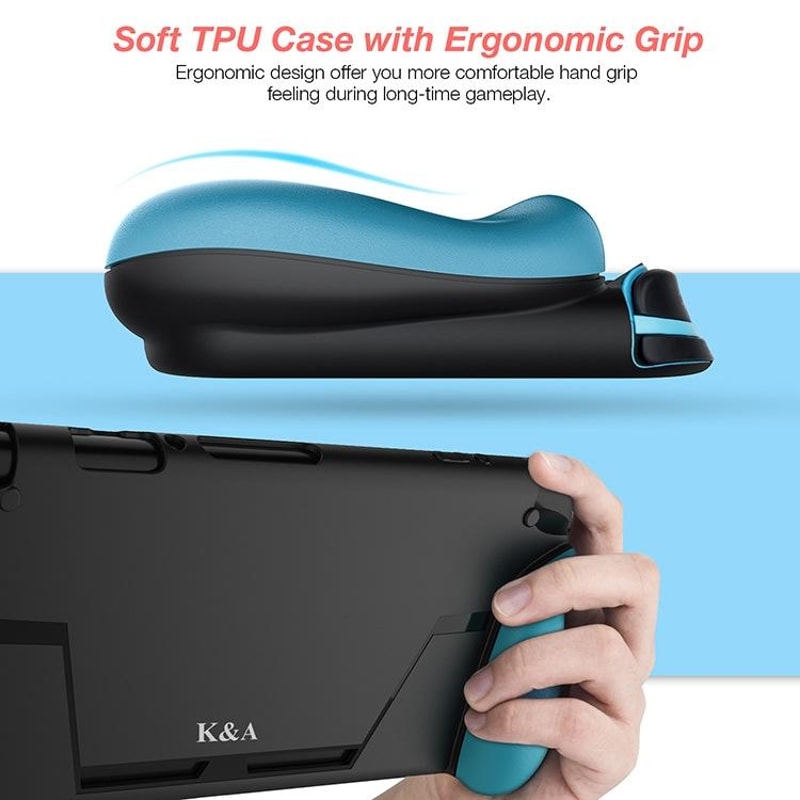 Ergonomic Nintendo Switch Protective Case With Grip Handle And Game Card Slot 10