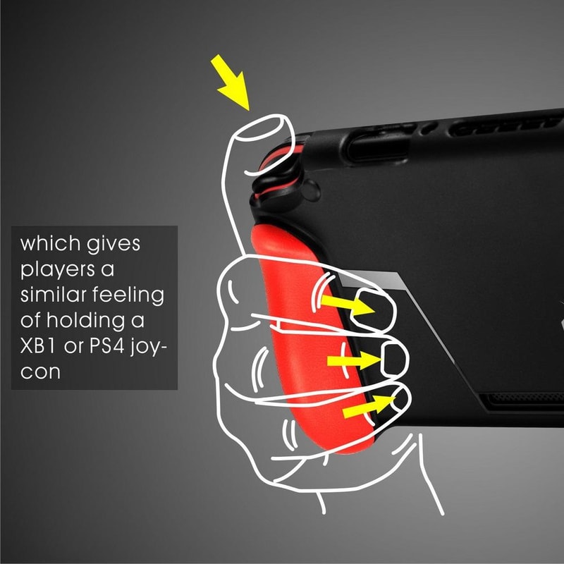 Ergonomic Nintendo Switch Protective Case With Grip Handle And Game Card Slot 12