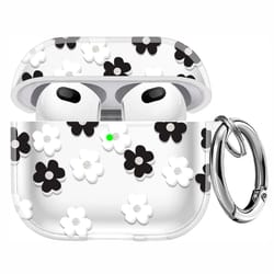 glitter floral airpods case protective cover