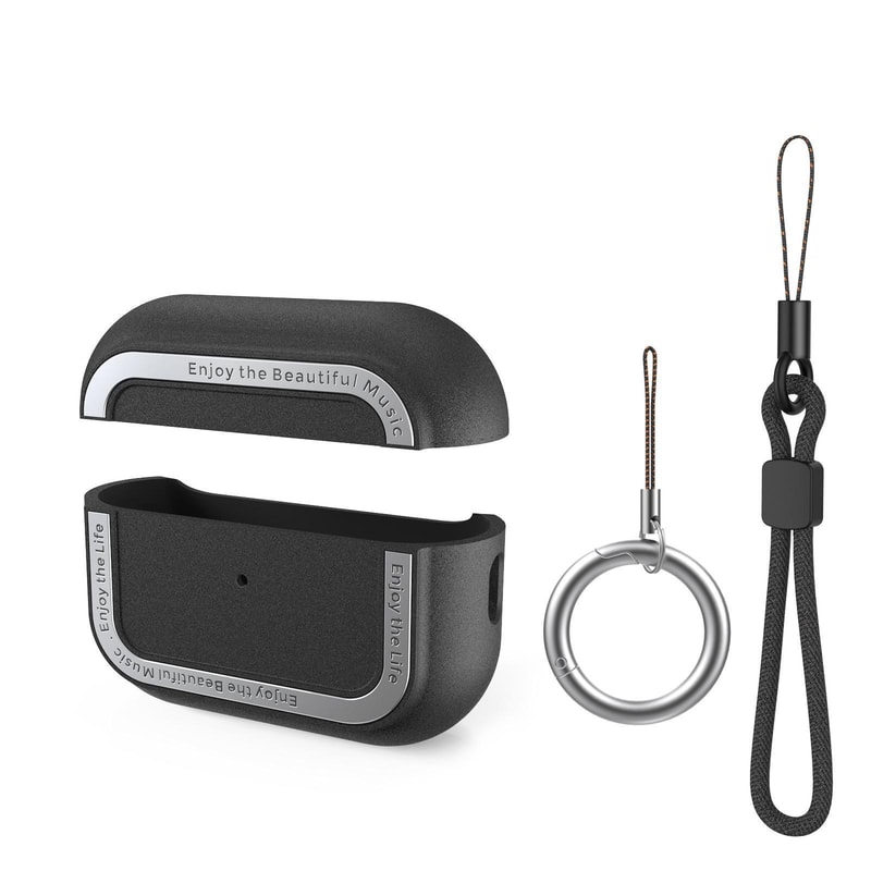 AirPods Pro Case With Dual Lanyard TPU Aluminum Protective Cover 6