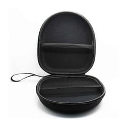 portable headphone carrying case with zipper hard shell travel organizer