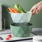 Double Layer Drain Basket With Colander Kitchen Strainer For Fruits Vegetables Washing 4