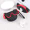 Devil Cartoon AirPods Case Black Silicone Protective Cover With Clip 5