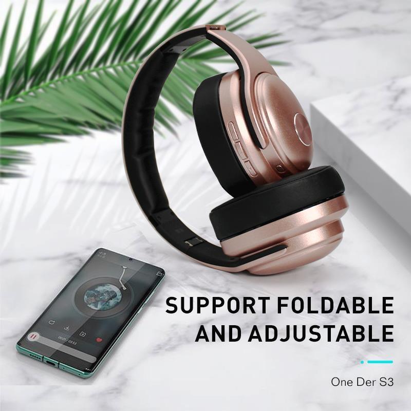OneDer S3 2 In 1 Bluetooth Headphone Speaker Noise Cancelling Over Ear Wireless Headphones 7