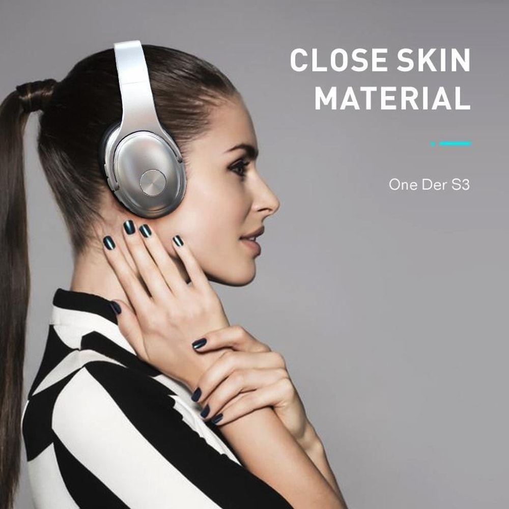 OneDer S3 2 In 1 Bluetooth Headphone Speaker Noise Cancelling Over Ear Wireless Headphones 8