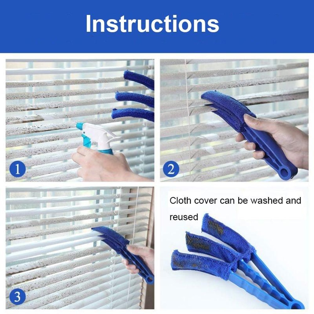Multifunctional Car Air Vent Cleaning Brush Microfiber Duster For Auto AC Blinds Tight Spaces 4
