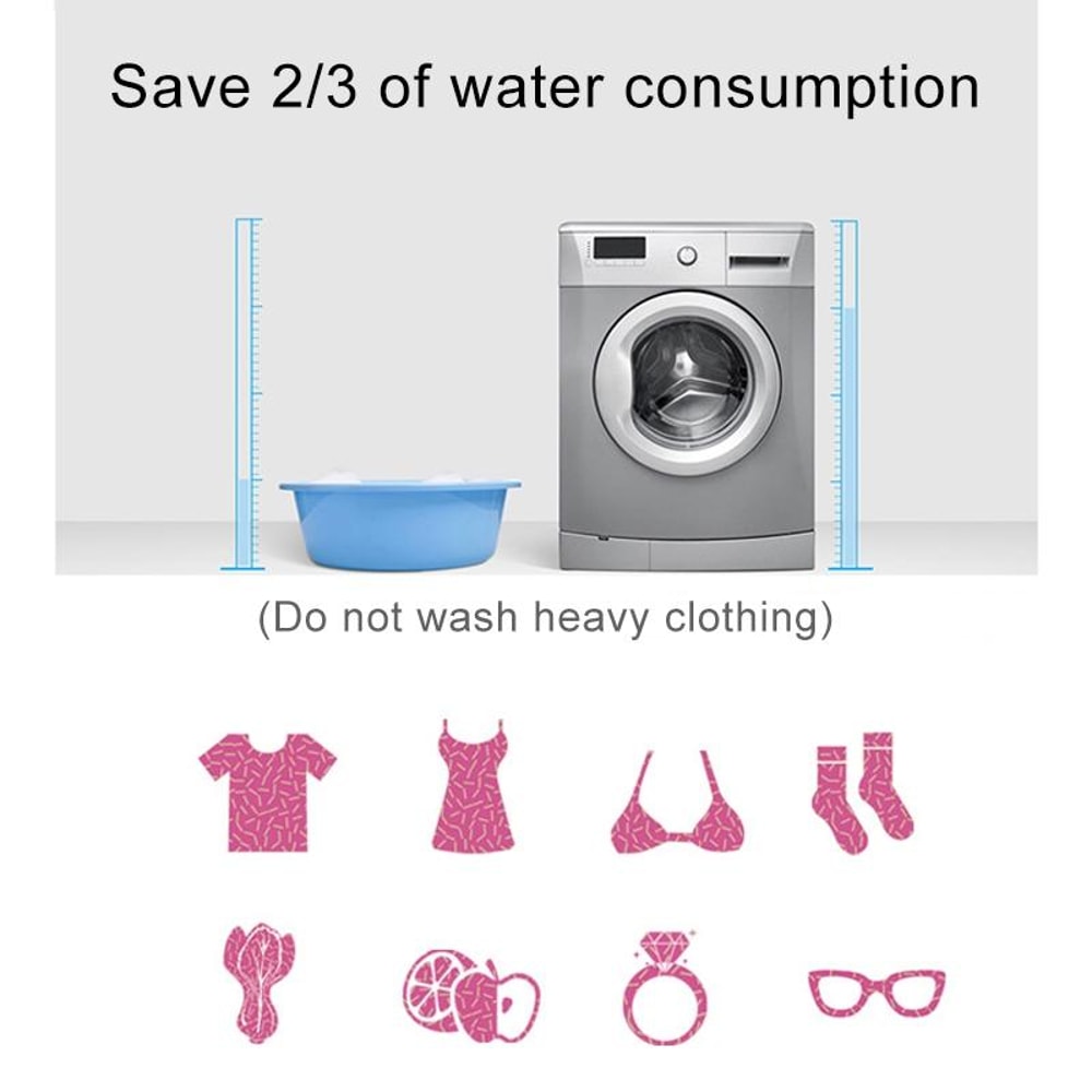 Portable Ultrasonic Washing Machine Mini Cleaner For Clothes Jewelry Produce 6