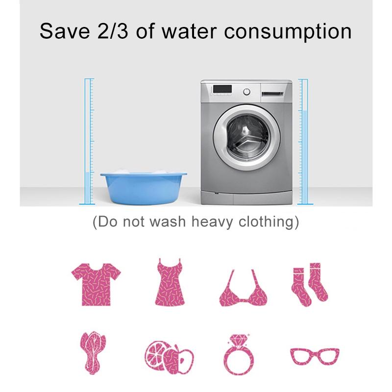 Portable Ultrasonic Washing Machine Mini Cleaner For Clothes Jewelry Produce 6