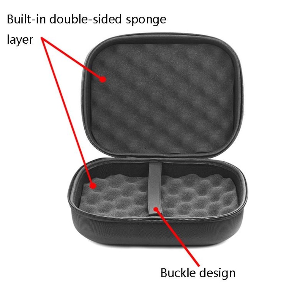 AirPods Max Carrying Case Shockproof Travel Storage Bag For AirPods Max Black 4