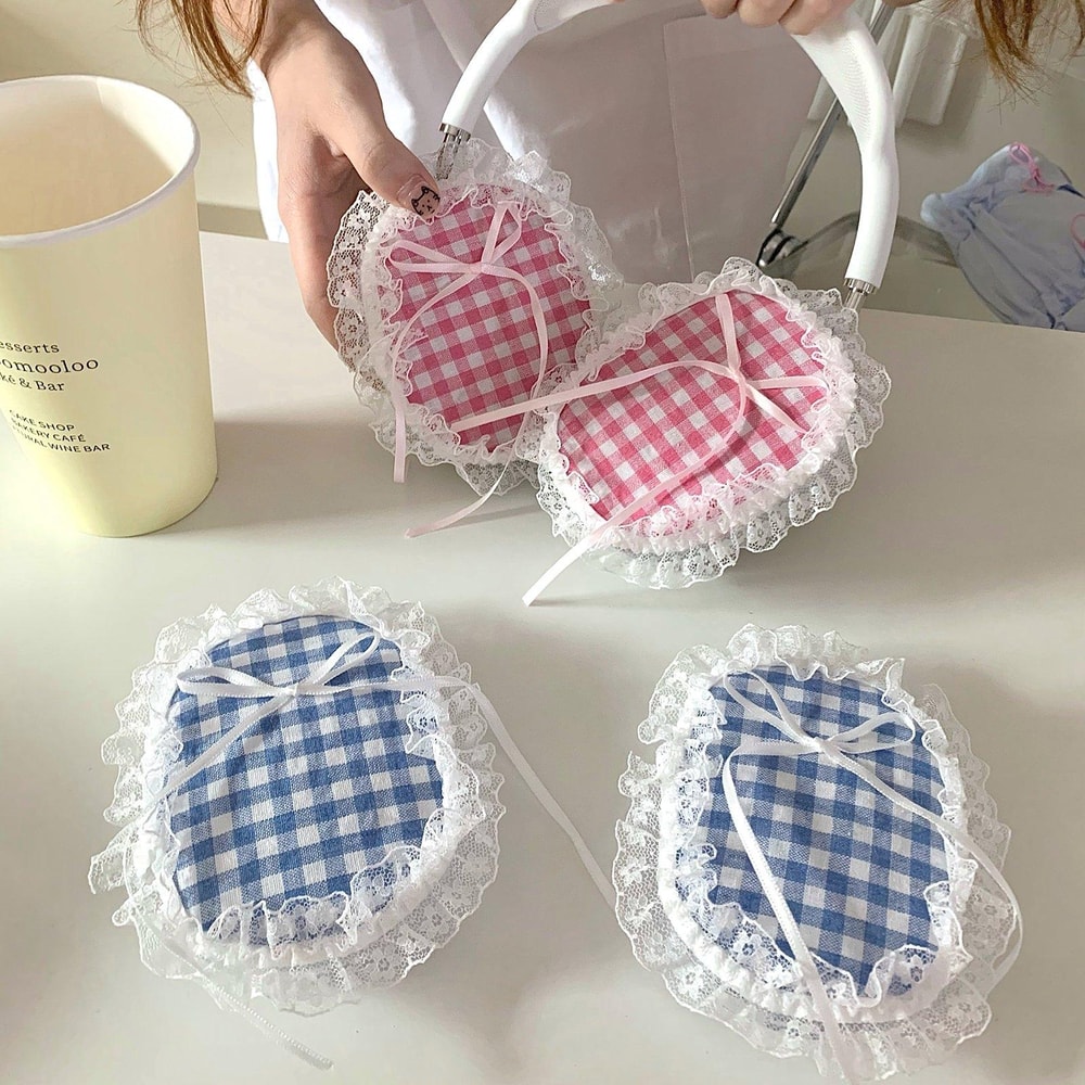 AirPods Max Protective Case With Lattice Lace Design Slim Anti Scratch Cover 6