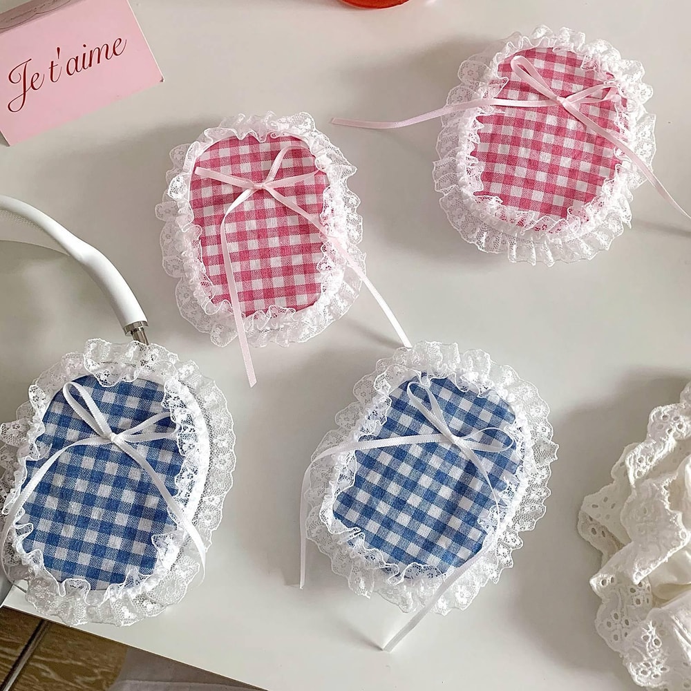 AirPods Max Protective Case With Lattice Lace Design Slim Anti Scratch Cover 1