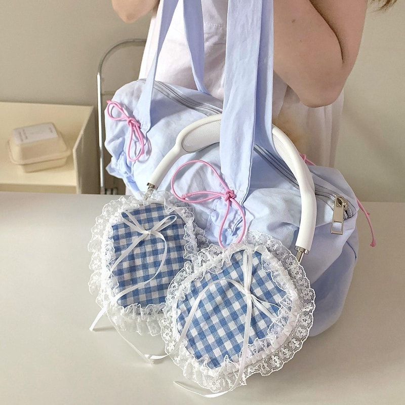 AirPods Max Protective Case With Lattice Lace Design Slim Anti Scratch Cover 5