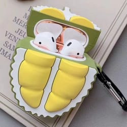cute durian airpods case fruit protective cover