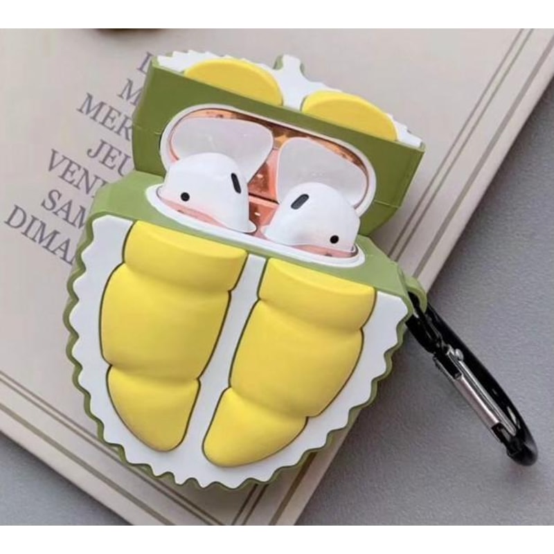 Cute Durian AirPods Case Fruit Protective Cover