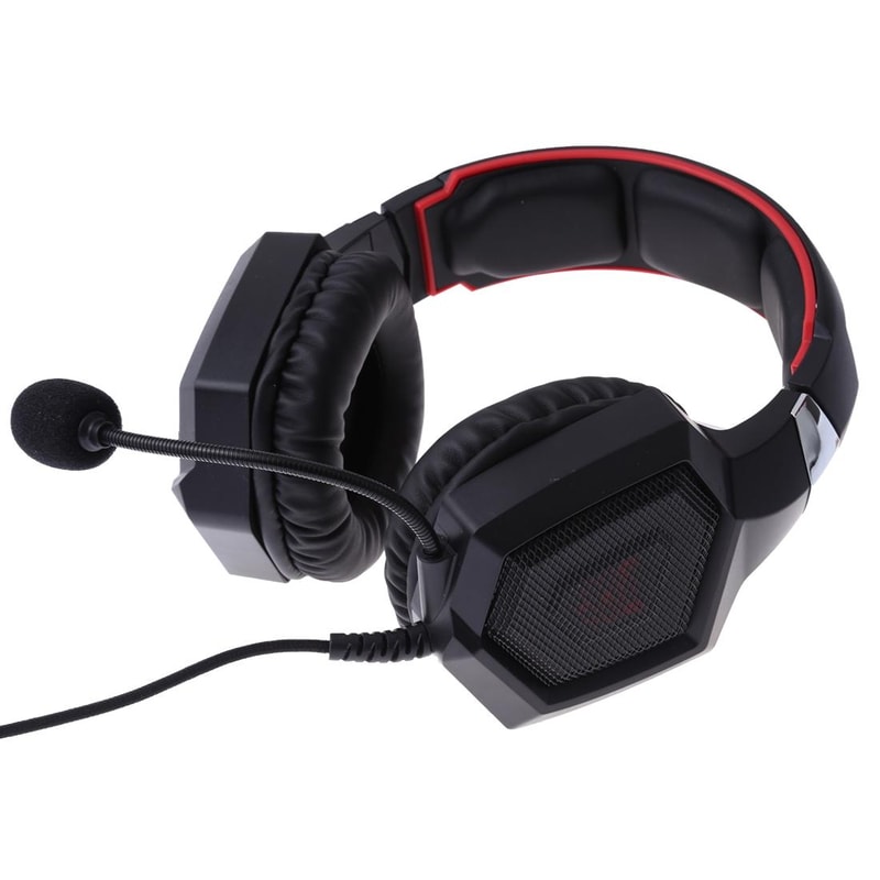 Gaming Headset With Mic LED Lights Gaming Headset Surround Sound Headphones PC Gaming Headphones 1