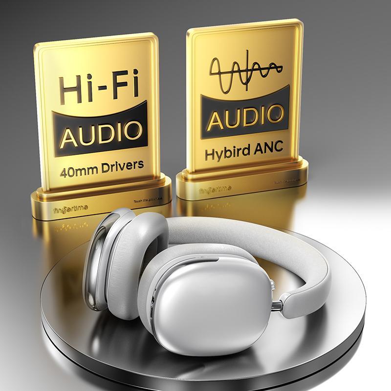 Wireless ANC Headphones Bluetooth 54 Over Ear Noise Cancelling Headset 1