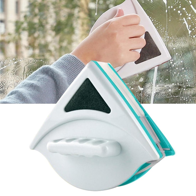 Magnetic Double-Sided Window Cleaner Brush for Streak-Free Glass Cleaning