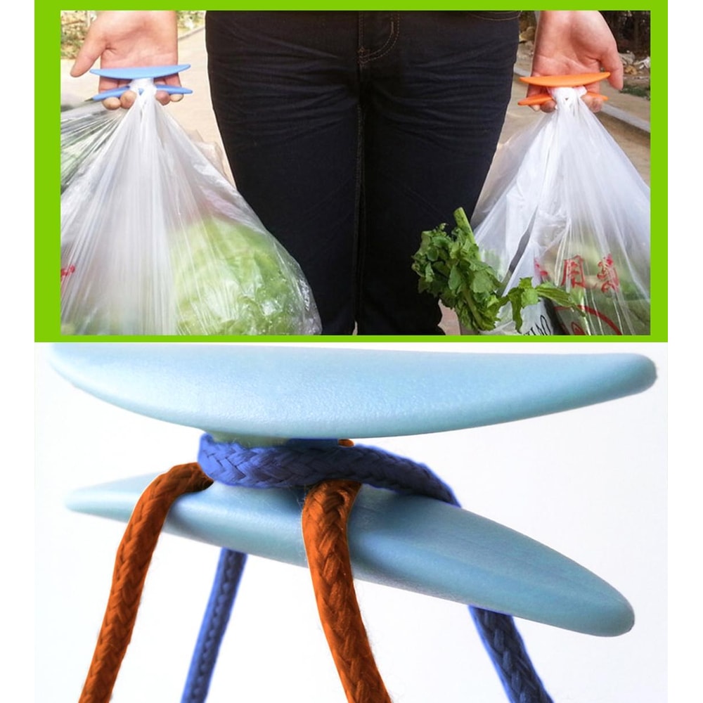 ErgoGrip Bag Carrier Handle Lightweight Plastic Bag Holder for Easy Shopping Carry