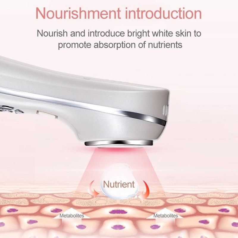 Ultrasonic Hot Cold Facial Massager For Skin Lifting And Pore Tightening 4