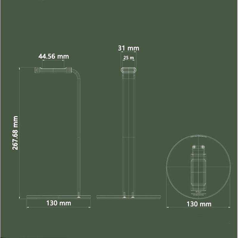 Aluminum Alloy Headphone Stand Desk Holder With NonSlip Base Durable Headphone Storage Rack 4
