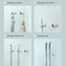 Wall Mounted Mop Holder With Anti Slip Grip Bathroom Broom Holder Rack Organizer 4
