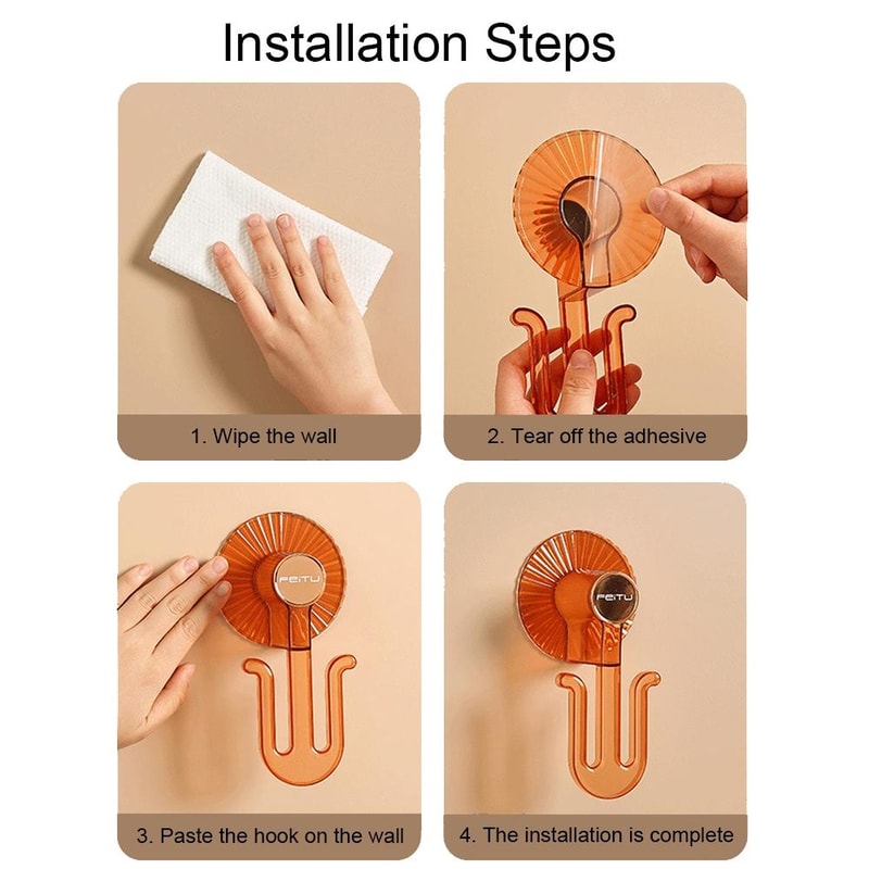 PunchFree Wall Mounted Slipper Rack Transparent Bathroom Storage Rack With Ventilated Drain Design 5