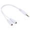 Dual Headphone Splitter Adapter Cable For Phones Tablets And Car Stereo 1
