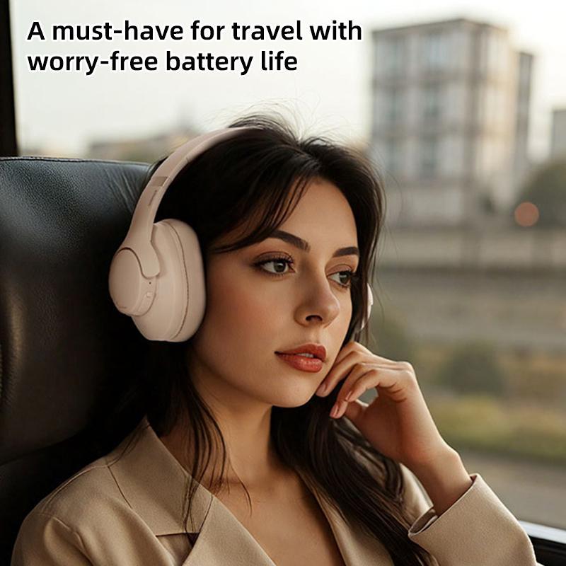 Bluetooth Over Ear Wireless Noise Cancelling Headphones With ANC ENC Dual Device 10
