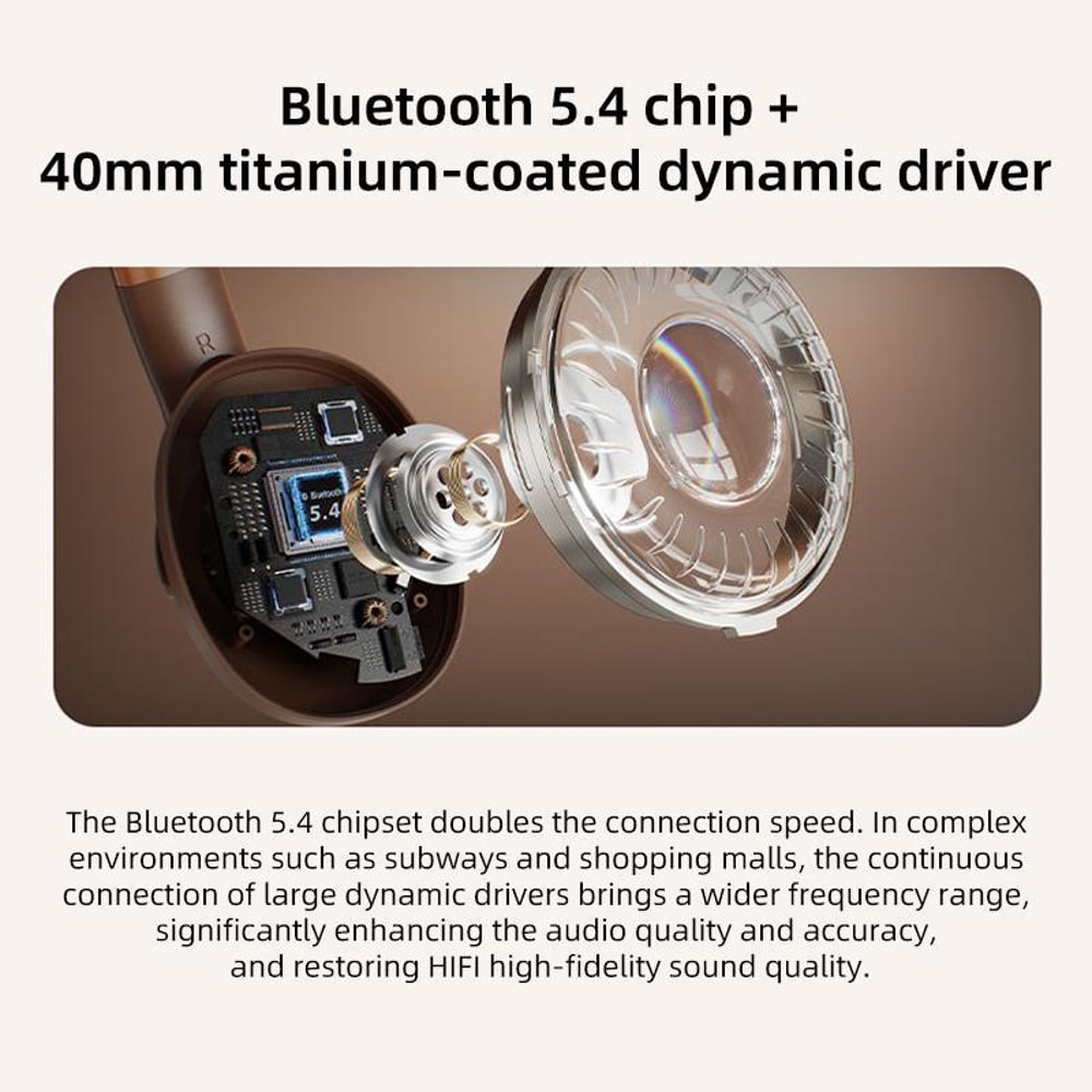 Bluetooth Over Ear Wireless Noise Cancelling Headphones With ANC ENC Dual Device 7