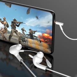 wired 3.5mm in-ear headphones with mic, sound gaming earbuds