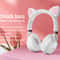 Cat Ear Headphones Wired Stereo Headset With Microphone For Gaming Music Calls 4