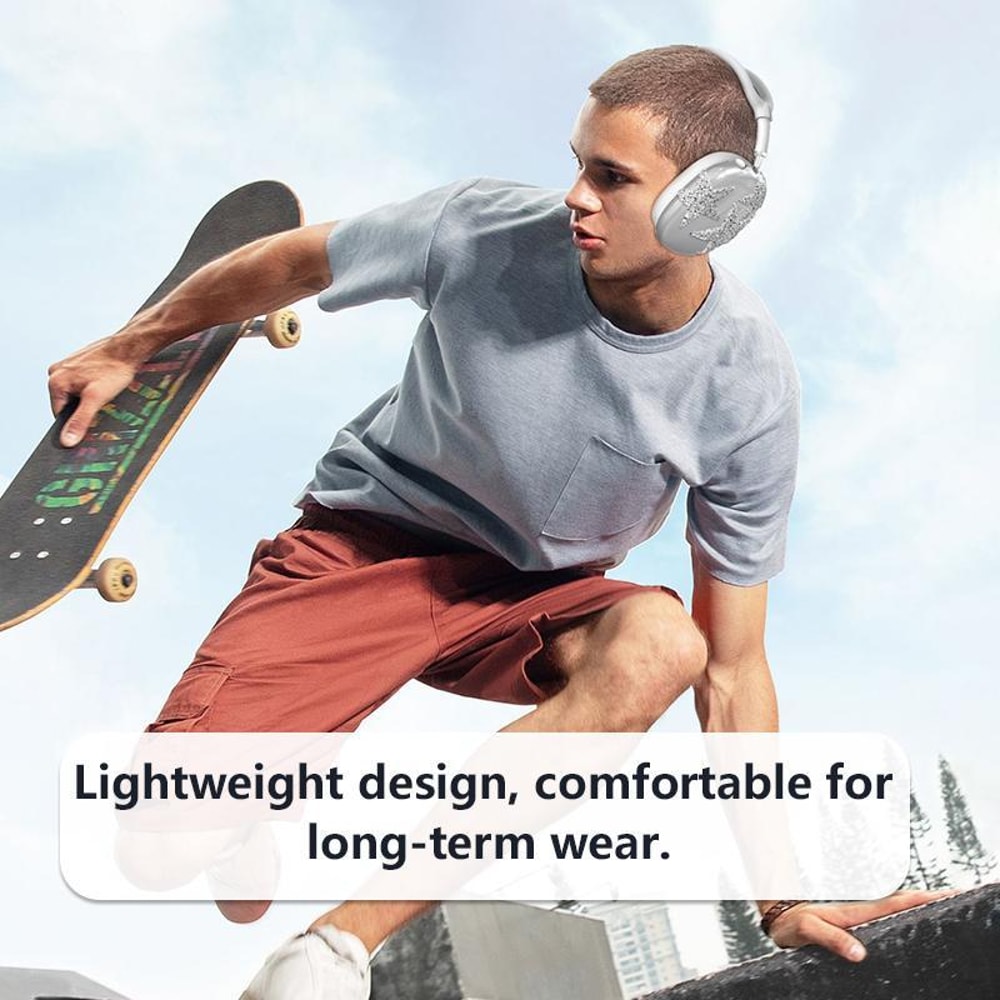 Diamond Star AirPods Max Silicone Case Transparent 3in1 Protective Cover Kit 1