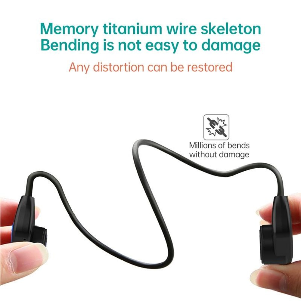 Bone Conduction Headphones With Memory Waterproof Open Ear Bluetooth Headset 4