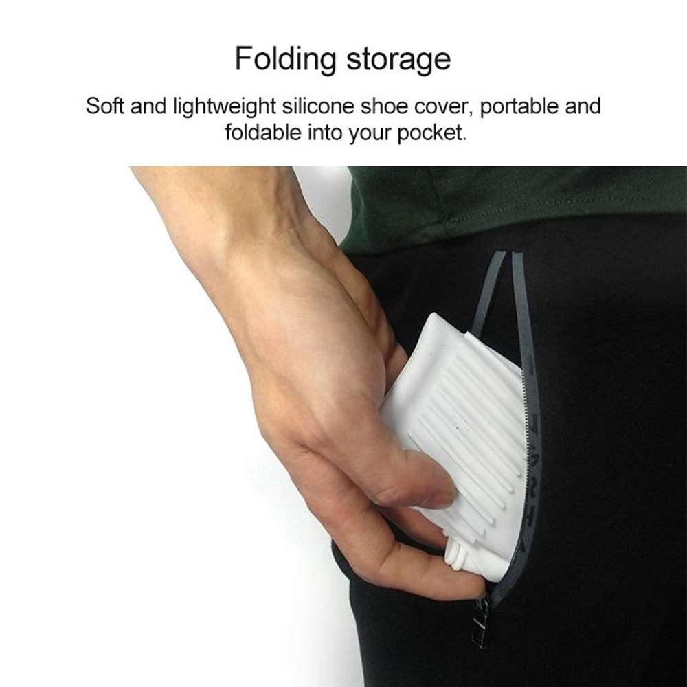 Waterproof Silicone Rain Boot Covers Non Slip Shoe Protector For Outdoor Use 2