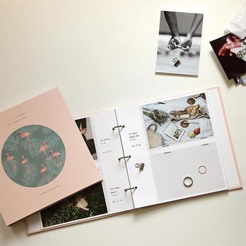 DIY 6 Inch Photo Album Scrapbook With Ring Binder For Family Memories 2