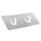 Transparent Double Adhesive Wall Hooks No Drill Damage-Free Sticky Hangers