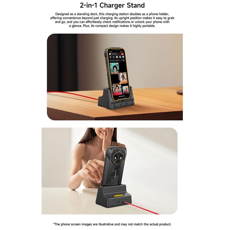 RugKing USB C Charging Dock Fast Desk Stand Cradle 11