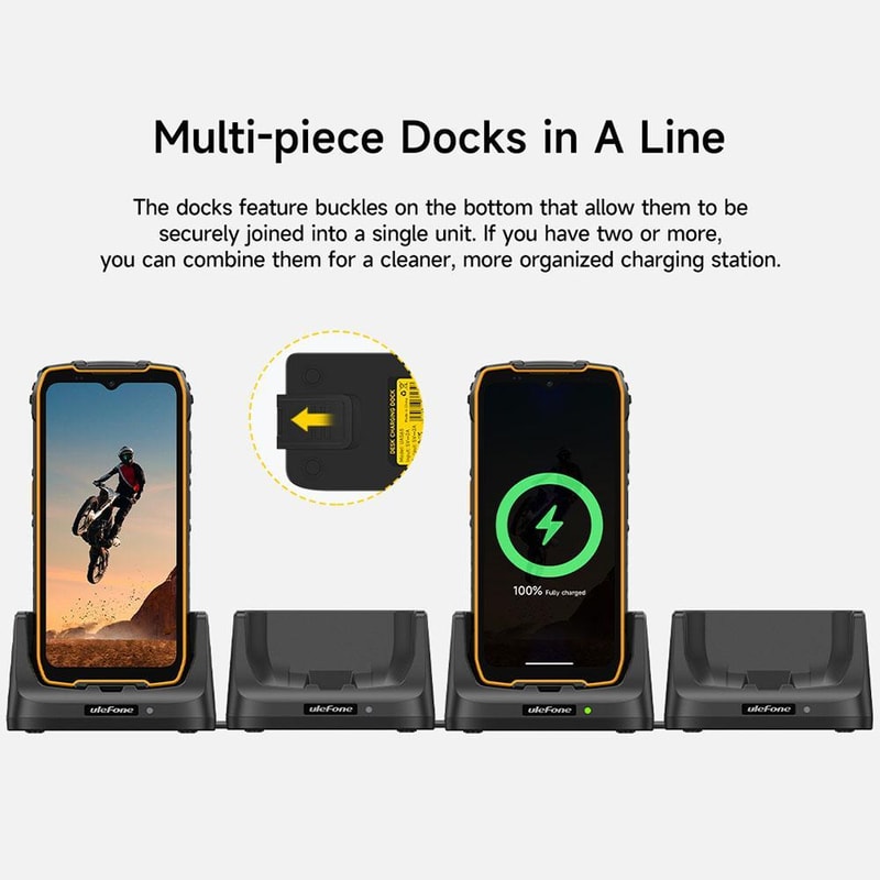 RugKing USB C Charging Dock Fast Desk Stand Cradle 13