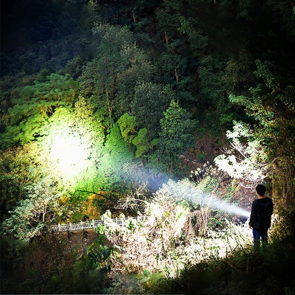 USB Rechargeable LED Tactical Flashlight Super Bright Flashlight Long Range Waterproof Torch 3