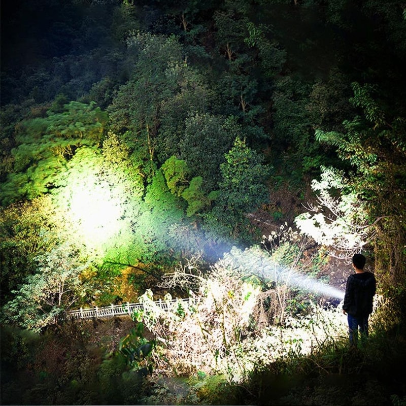 USB Rechargeable LED Tactical Flashlight Super Bright Flashlight Long Range Waterproof Torch 3