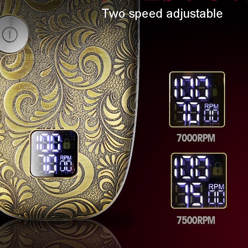 2in1 Bald Head Shaver Hair Clipper Kit Waterproof USB Rechargeable Grooming Set For Men 6